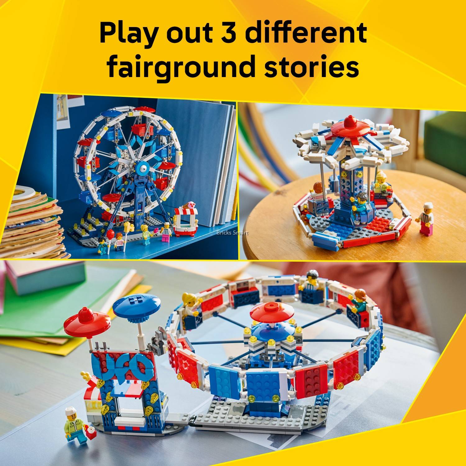 LEGO 31389 Creator Iconic Ferris Wheel Building Toy Set (916 Pieces)