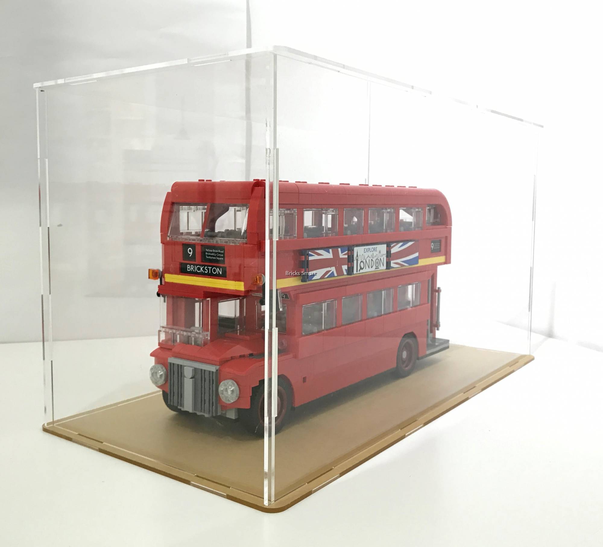 Acrylic Case with Black Base for 10258 LEGO Creator Expert London Bus