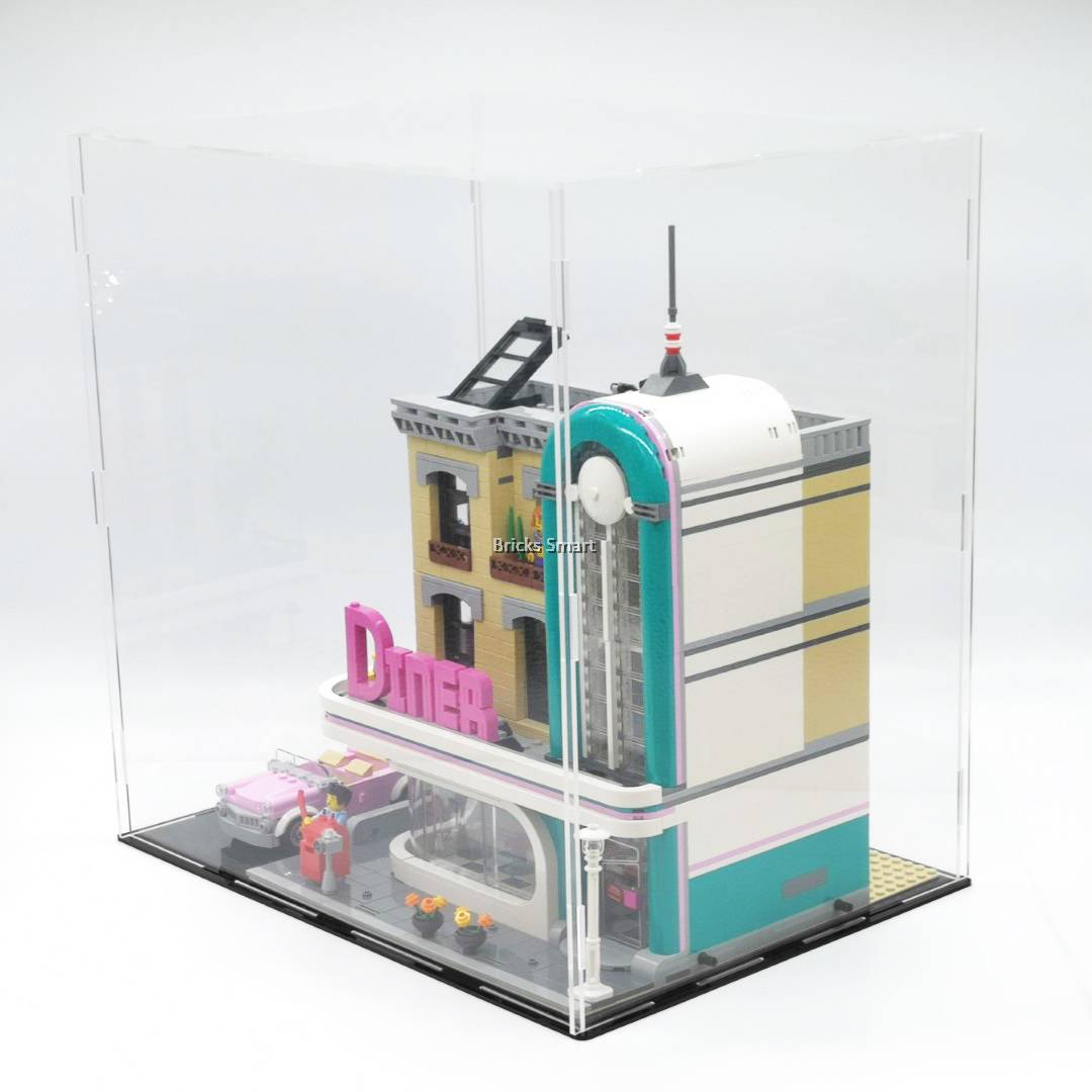 Acrylic Case with Black Base for 10260 LEGO Creator Expert