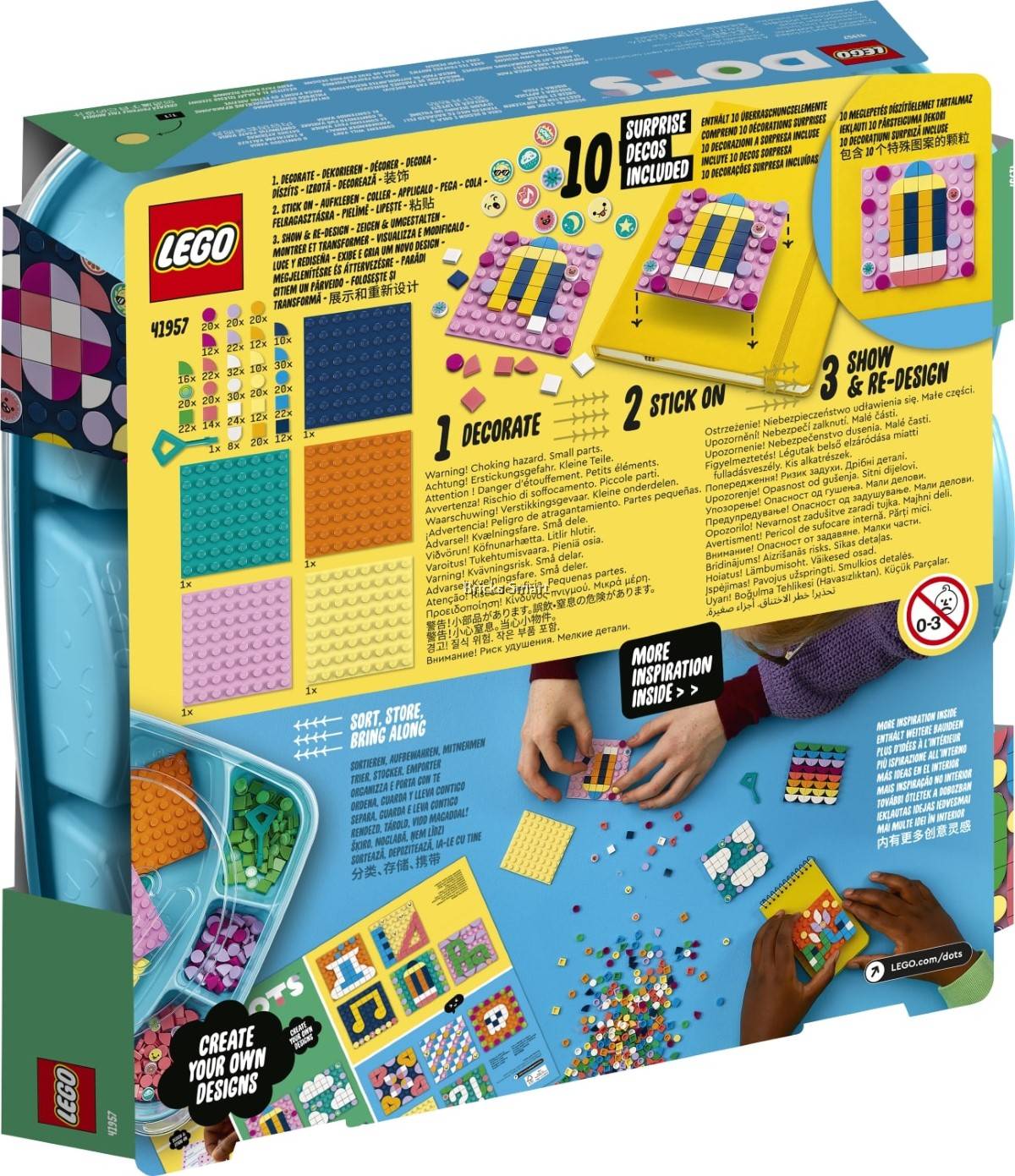 41957 LEGO DOTS Adhesive Patches Mega Pack (486 Pieces)