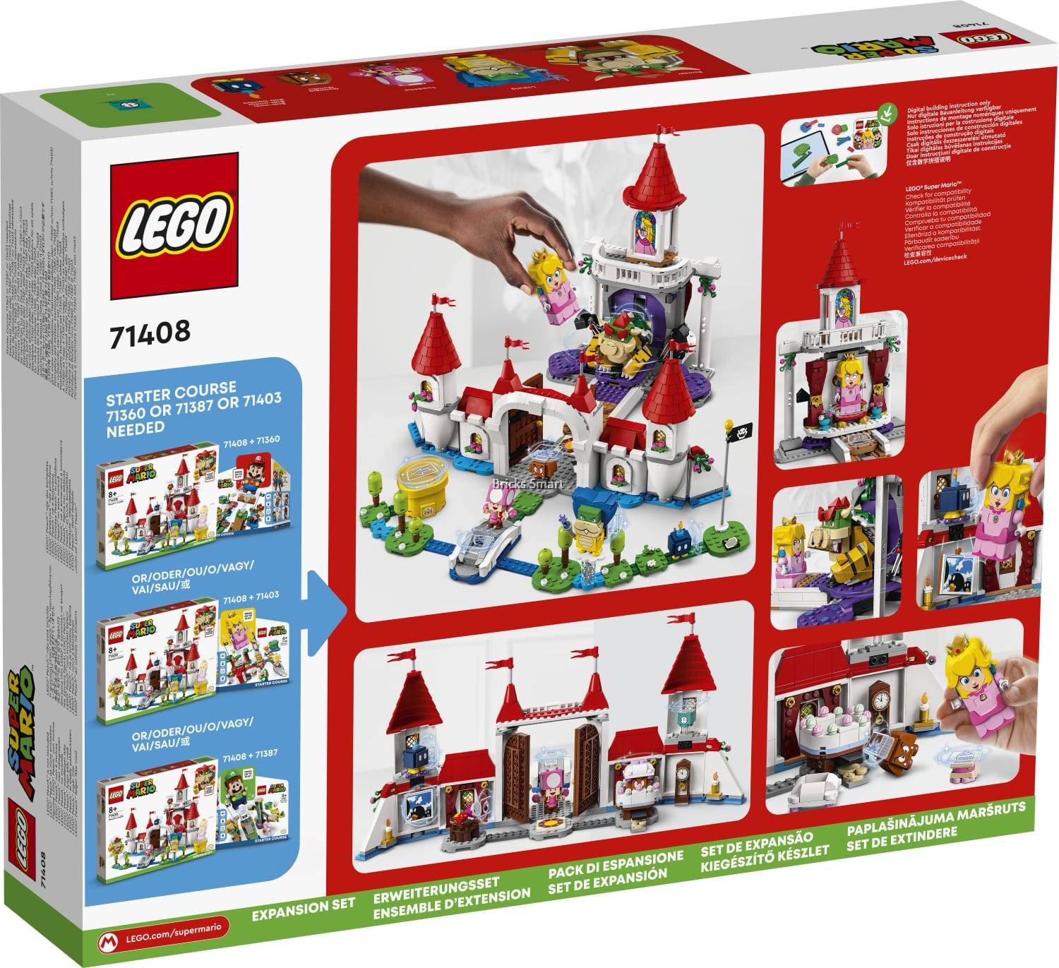 71408 LEGO Super Mario Peach’s Castle Expansion Set