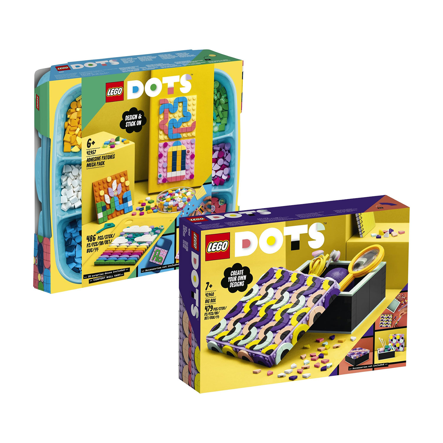 Bundle LEGO 41960 DOTS Big Box + LEGO 41957 DOTS Adhesive Patches Mega Pack