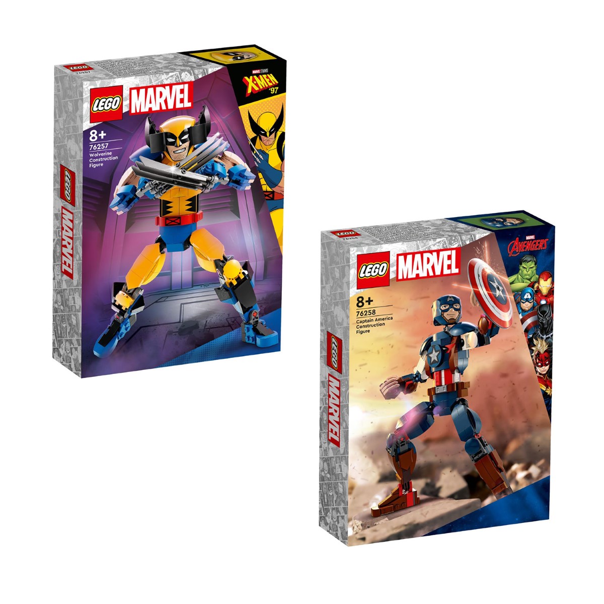 LEGO 76257 Marvel Wolverine Construction Figure + LEGO 76258 Marvel