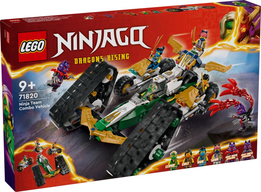 LEGO 71820 Ninjago Ninja Team Combo Vehicle Building Toy Set