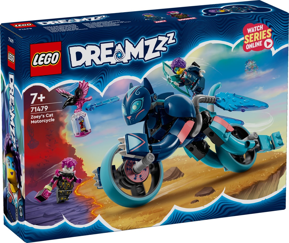 LEGO 71479 DREAMZzz Zoey's Cat Motorcycle Building Toy Set