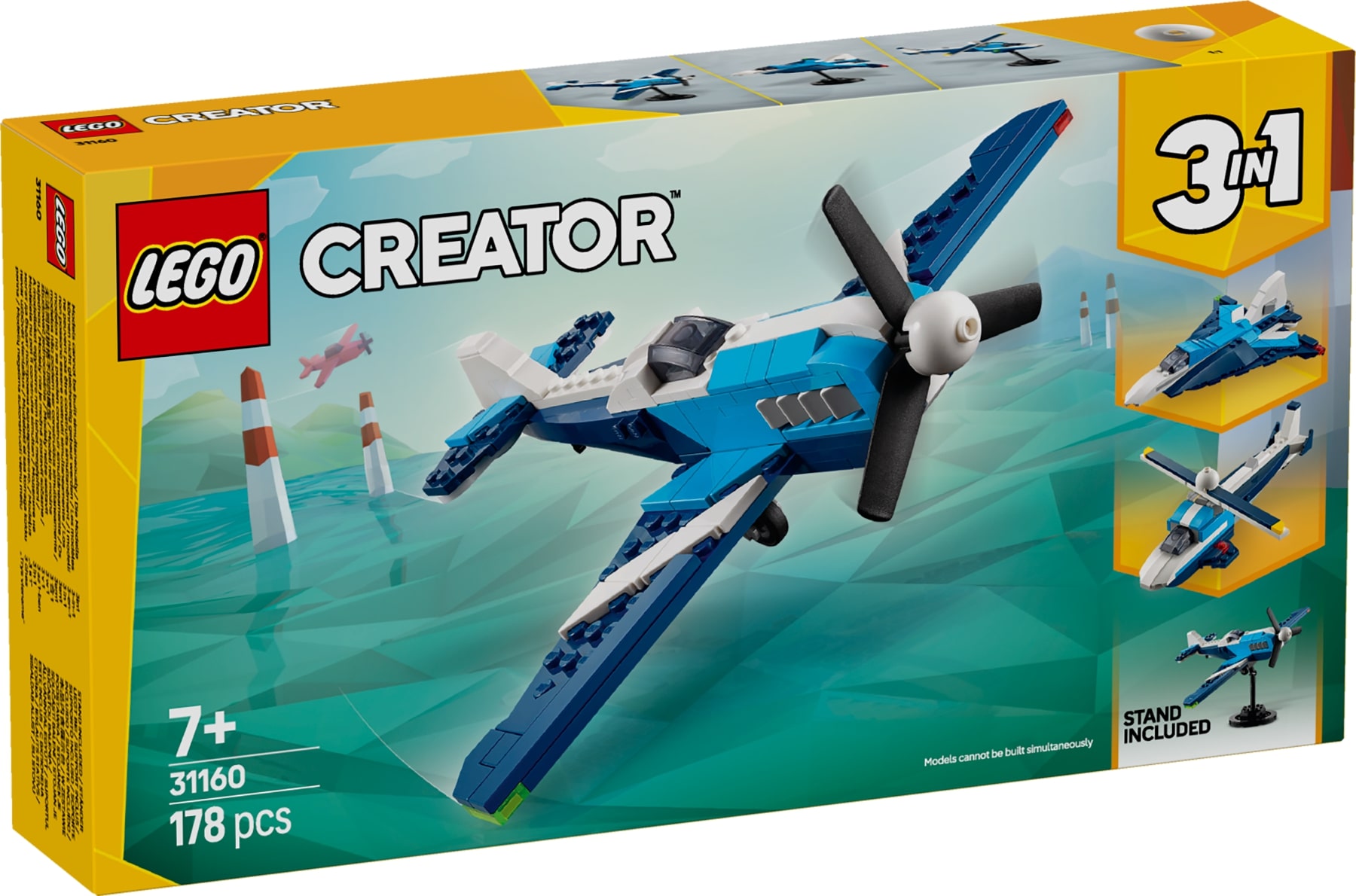 LEGO 31160 LEGO Creator Aircraft: Race Plane Building Toy Set (178