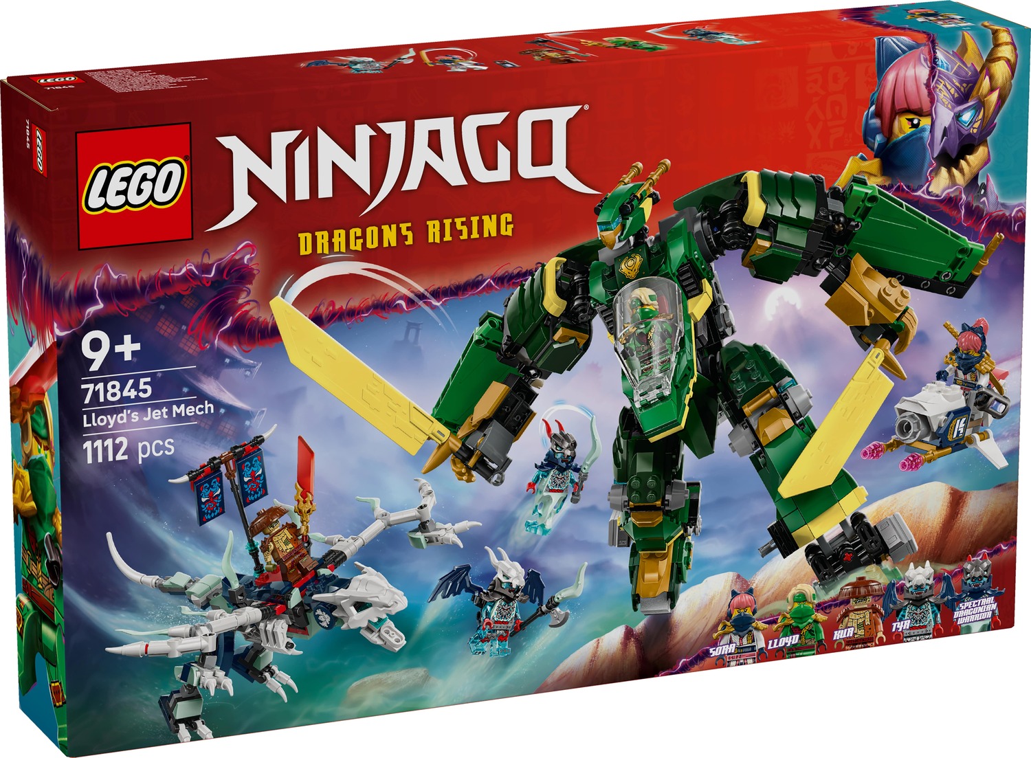 LEGO 71845 NINJAGO Lloyd’s Jet Mech Building Toy Set