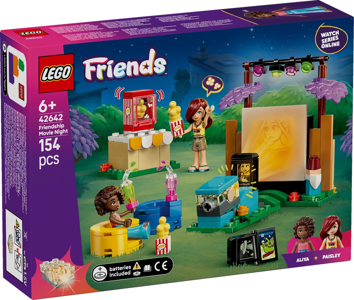 LEGO 42642 Friends Friendship Movie Night Building Toy Set