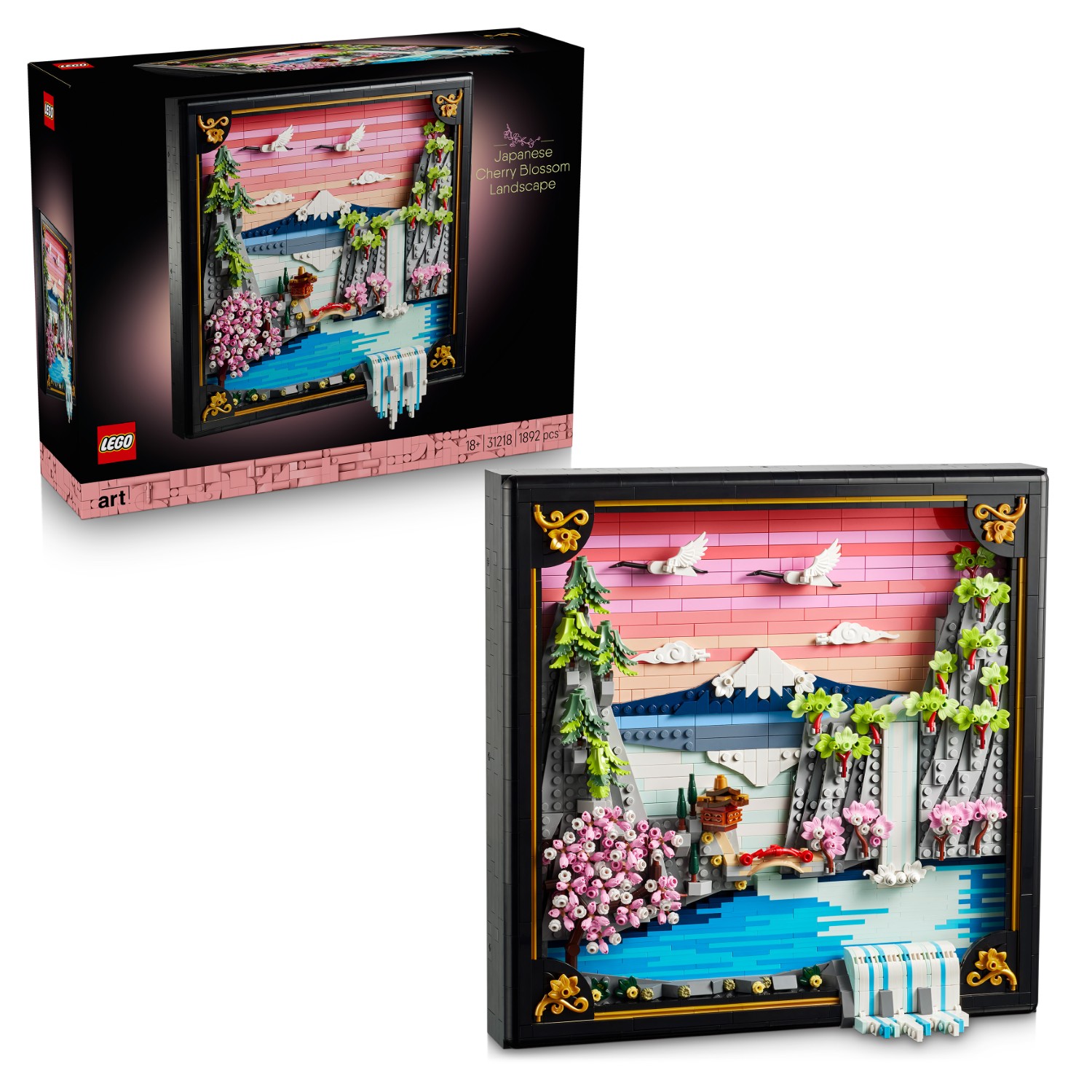 LEGO 31218 Art Japanese Cherry Blossom Landscape Wall Art and