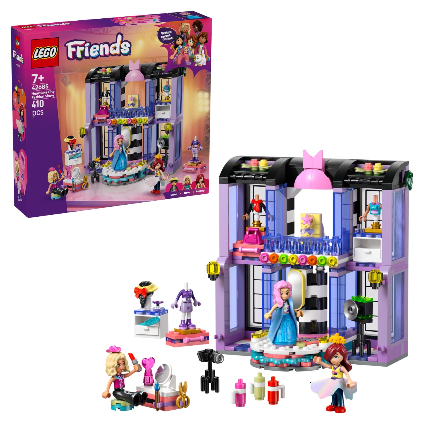 lego friends elliev toys LEGO 42685 Friends Heartlake City Fashion Show Set Pretend Play Dress
