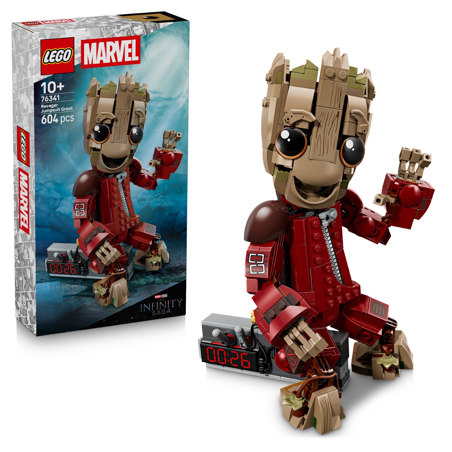 LEGO 76341 Marvel Ravager Jumpsuit Groot Super Hero Action Toy