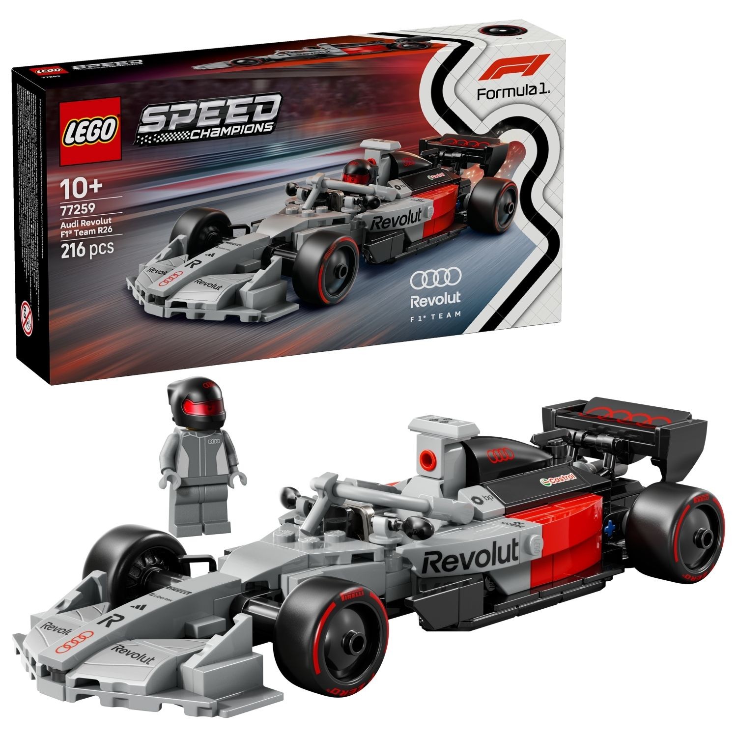 LEGO® 77259 Speed Champions Audi Revolut F1® Team R26 Race Car (216 Pieces)