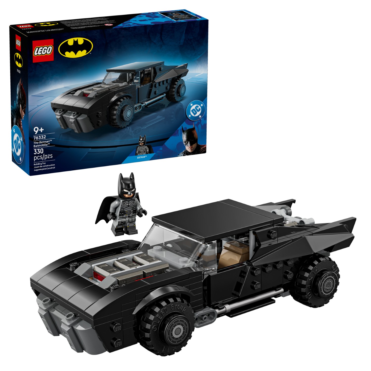 LEGO® 76332 DC Batman™: The Batman™ Batmobile™ Model Car Toy (330 Pieces)