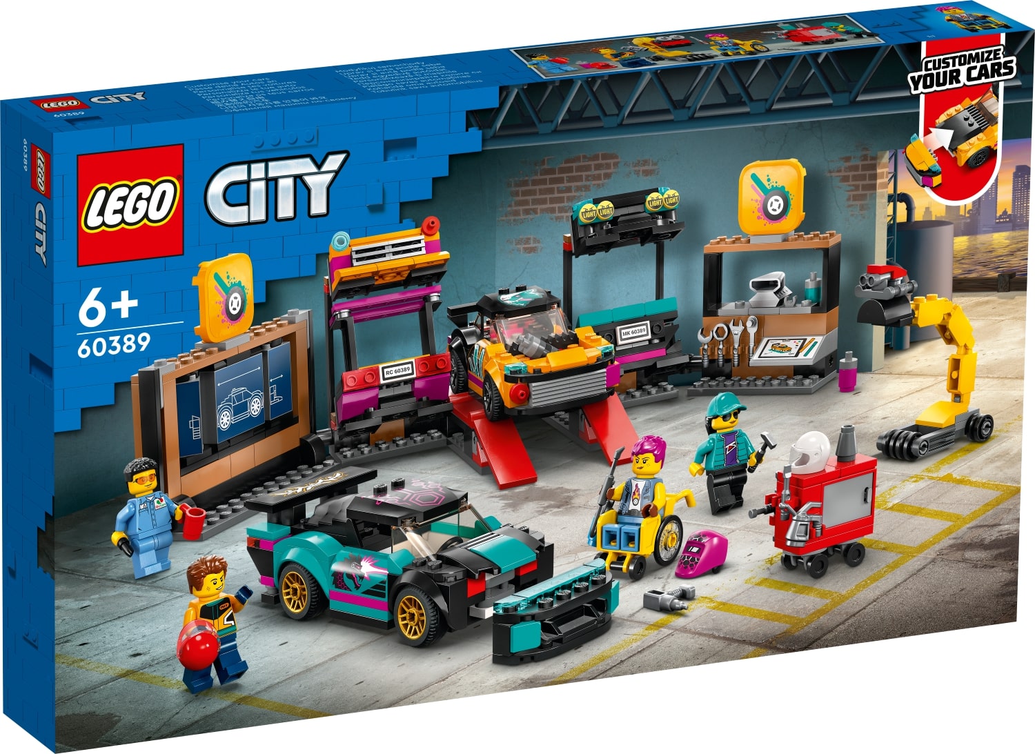 LEGO 60389 City Custom Car Garage Building Toy Set